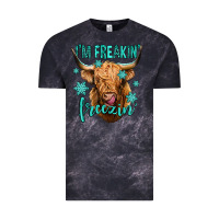Cloud Black i'm freakin freezin long haired cow Vintage Tee - Jasminsmagicworld