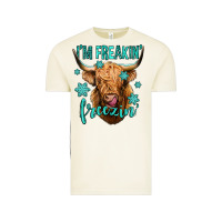 Vintage Arctic i'm freakin freezin long haired cow Vintage Tee - Jasminsmagicworld