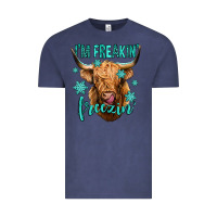 Vintage Denim i'm freakin freezin long haired cow Vintage Tee - Jasminsmagicworld