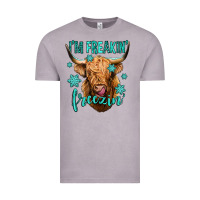 Vintage Zinc i'm freakin freezin long haired cow Vintage Tee - Jasminsmagicworld