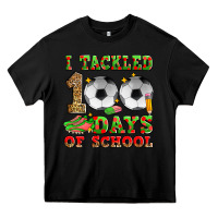 Black i tackled 100 days of school soccer Heavy Core Tee - Zillion Design Studio