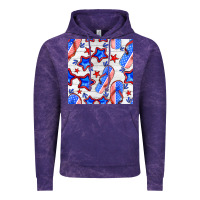 Cloud Purple 4th of july flip flops seamless pattern Vintage Hoodie - BundleAndBundleShop