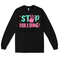 Black stop bullying kindness is cool Long Sleeve Tee - MaliasSmallBusiness