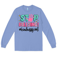 Colony Blue stop bullying kindness is cool Long Sleeve Tee - MaliasSmallBusiness