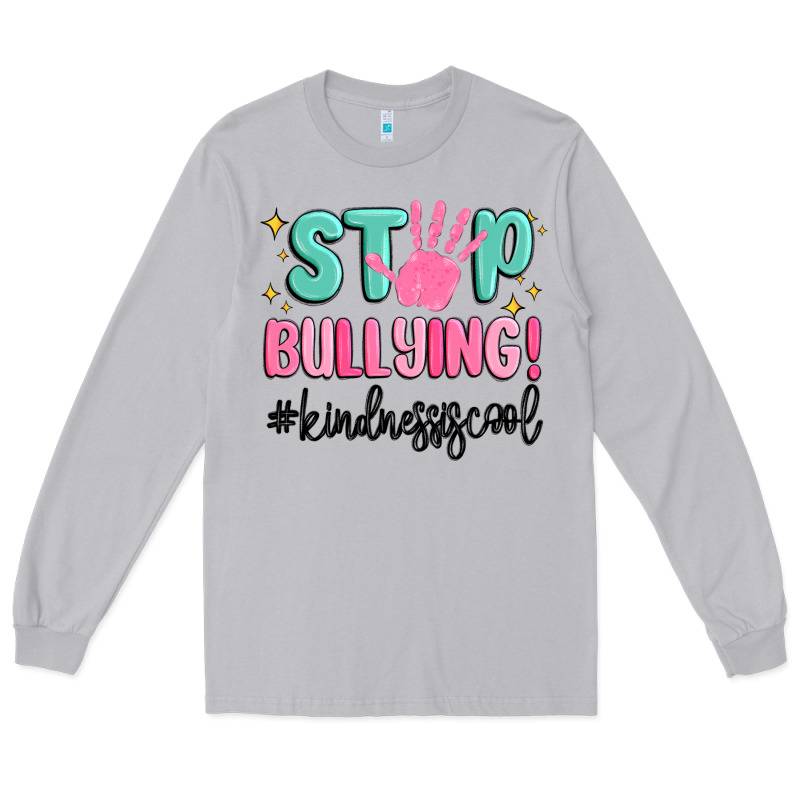 Stop Bullying Kindness Is Cool Long Sleeve Tee by MaliasSmallBusiness | Teevron