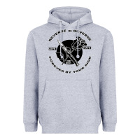Heather Grey Reverse ın Reverse Love Hate Forever By Your Sıde Heavyweight Hoodie - Bettercallsaul