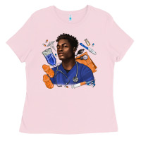 Bubblegum Pink afro man nurse Ladies Tee - texasbilliewilder
