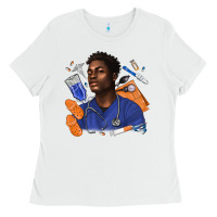 White afro man nurse Ladies Tee - texasbilliewilder