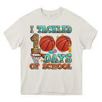 Cream i tackled 100 days of school basketball Heavy Core Tee - Zillion Design Studio