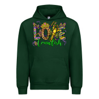 Forest Green love crawfish mardi gras olivia Urban Hoodie - OliviaCreatesArt