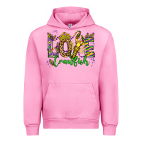 Fuchsia Pink love crawfish mardi gras olivia Urban Hoodie - OliviaCreatesArt