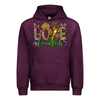 Mauve Wine love crawfish mardi gras olivia Urban Hoodie - OliviaCreatesArt