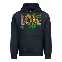 Navy love crawfish mardi gras olivia Urban Hoodie - OliviaCreatesArt