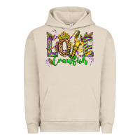 Pigment French Oak love crawfish mardi gras olivia Urban Hoodie - OliviaCreatesArt