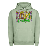 Pigment Oil Green love crawfish mardi gras olivia Urban Hoodie - OliviaCreatesArt