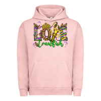 Pigment Salmon love crawfish mardi gras olivia Urban Hoodie - OliviaCreatesArt