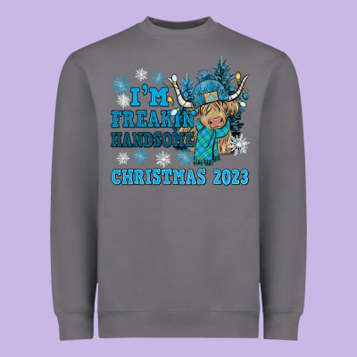Im Freakin Freezin Christmas 2023 Heavyweight Sweatshirt Designed By Nancycooperartshop