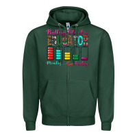 Sports Green Battery Life Of A Educator Zipper Hoodie - BundleAndBundleShop