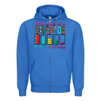 True Royal Battery Life Of A Educator Zipper Hoodie - BundleAndBundleShop