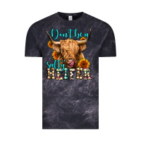 Cloud Black don't be a salty heifer long haired cow Vintage Tee - Jasminsmagicworld