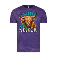 Cloud Purple don't be a salty heifer long haired cow Vintage Tee - Jasminsmagicworld
