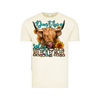 Vintage Arctic don't be a salty heifer long haired cow Vintage Tee - Jasminsmagicworld