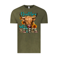 Vintage Olive don't be a salty heifer long haired cow Vintage Tee - Jasminsmagicworld