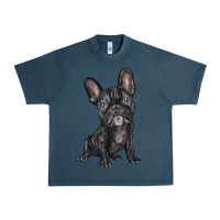 Midnight Navy french bulldog Urban Heavy Tee - BarkalooDesign