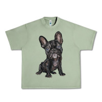 Oil Green french bulldog Urban Heavy Tee - BarkalooDesign