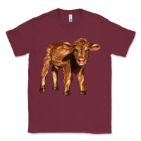 Burgundy red angus calf Classic Tee - LillyAllenDesigns