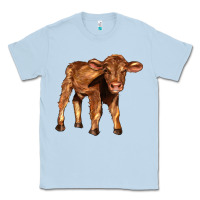 Dusty Blue red angus calf Classic Tee - LillyAllenDesigns