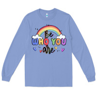 Colony Blue be who you are Long Sleeve Tee - MaliasSmallBusiness