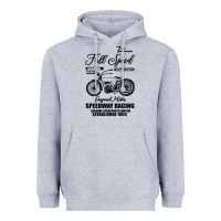 Heather Grey Speedway Racing Full Speed Pin Heavyweight Hoodie - Bettercallsaul