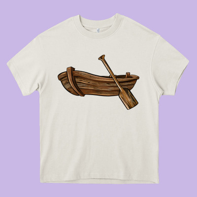 Rowboat Heavy Core Tee Designed By Barkaloodesign
