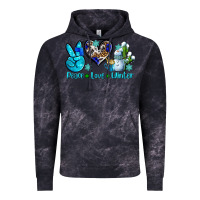 Cloud Black peace love winter ado Vintage Hoodie - AdoDesignShop