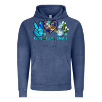 Vintage Denim peace love winter ado Vintage Hoodie - AdoDesignShop