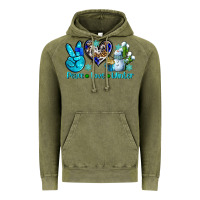 Vintage Olive peace love winter ado Vintage Hoodie - AdoDesignShop