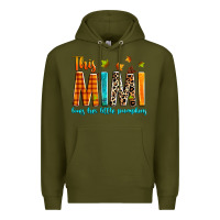 Army Green This mimi loves her little pumpkins Premium Hoodie - texasbilliewilder