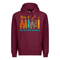 Burgundy This mimi loves her little pumpkins Premium Hoodie - texasbilliewilder