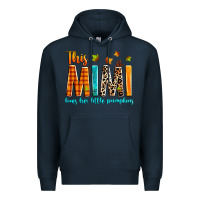 Navy This mimi loves her little pumpkins Premium Hoodie - texasbilliewilder