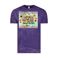 Cloud Purple god is my refugee and strength Vintage Tee - NancyCooperArtShop