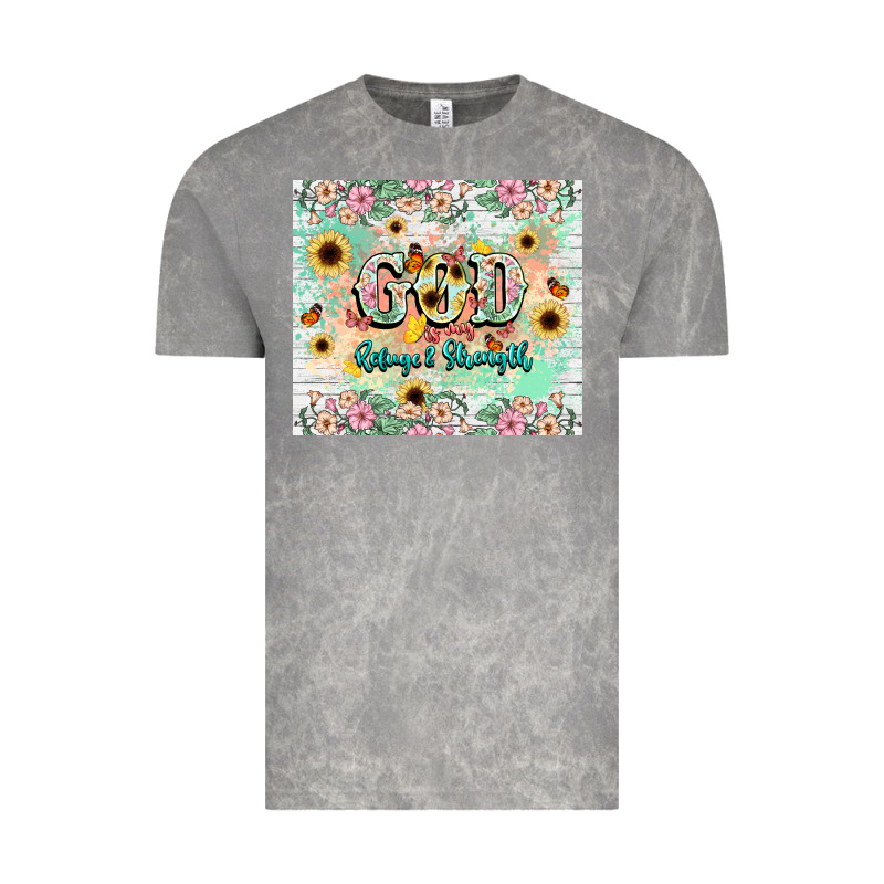 God Is My Refugee And Strength Vintage Tee by NancyCooperArtShop | Teevron