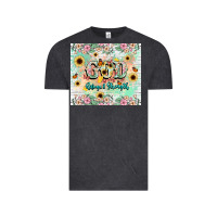 Vintage Black god is my refugee and strength Vintage Tee - NancyCooperArtShop