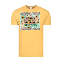 Vintage Mustard god is my refugee and strength Vintage Tee - NancyCooperArtShop