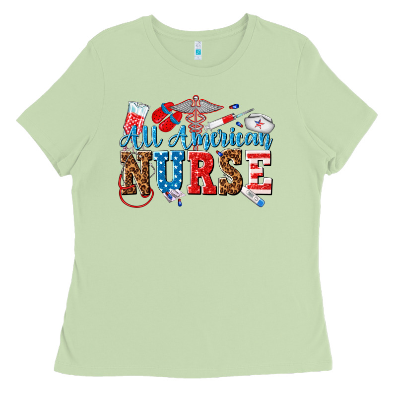 All American Nurse Ladies Tee by texasbilliewilder | Teevron