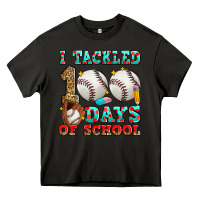 Asphalt i tackled 100 days of school baseball Heavy Core Tee - Zillion Design Studio