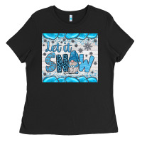 Black let it snow Ladies Tee - JahusDesignShop