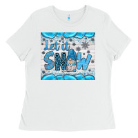 White let it snow Ladies Tee - JahusDesignShop