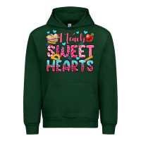 Forest Green i teach sweet hearts olivia Urban Hoodie - OliviaCreatesArt