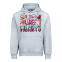 Heather Grey i teach sweet hearts olivia Urban Hoodie - OliviaCreatesArt